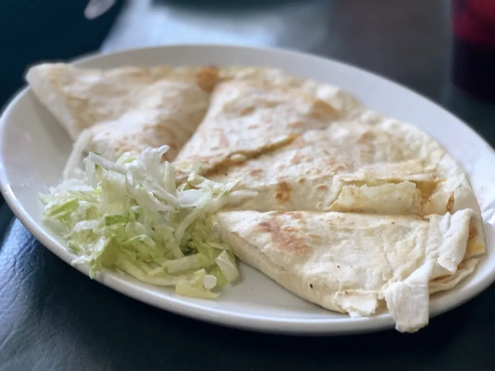 Flour Tortilla with Melted Cheese