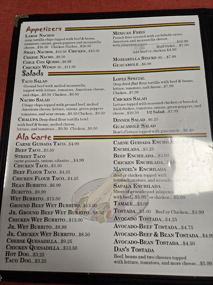 Lopez Taco House Menu image 1